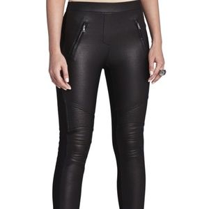 BCBG MAXAZRIA "Kalin" Moto Leggings